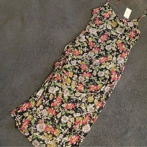 Ruched Floral Dress size XL NEW WITH TAGS